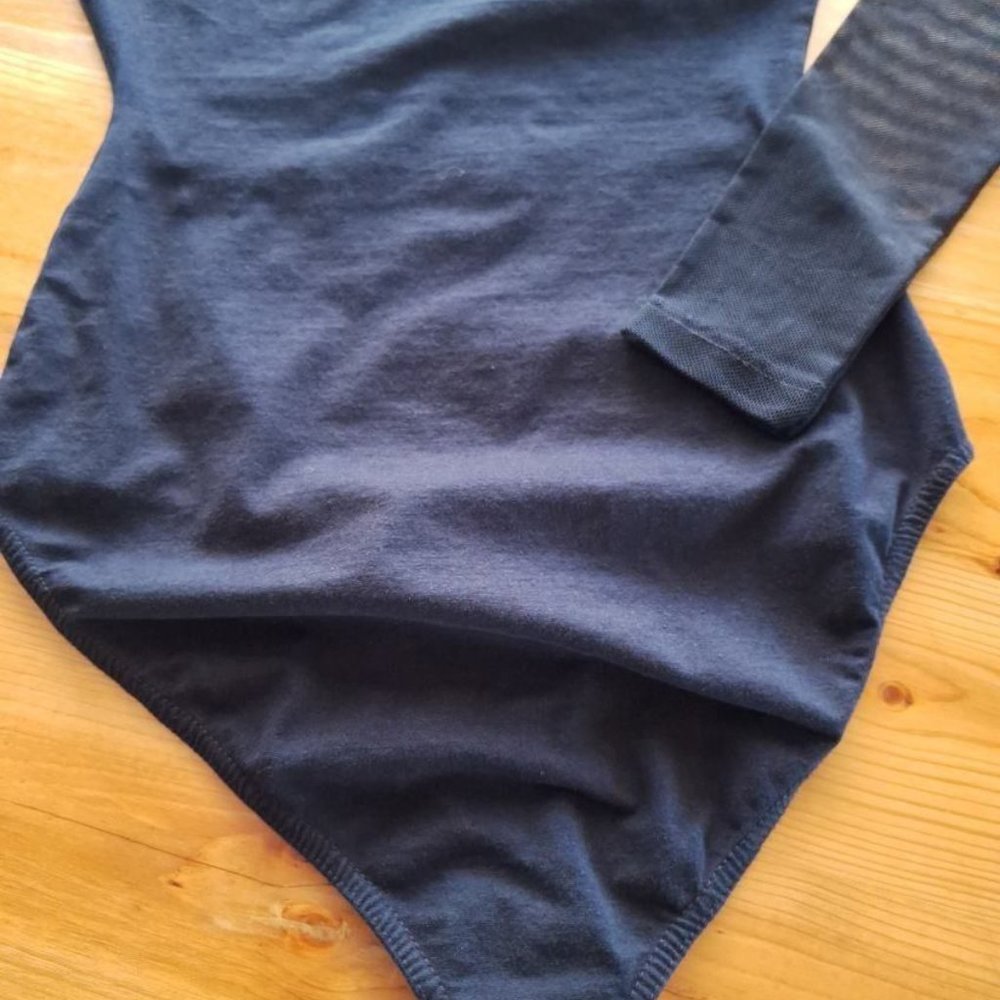 Vintage Sexy Black Mesh Bodysuit - Picture 4 of 8